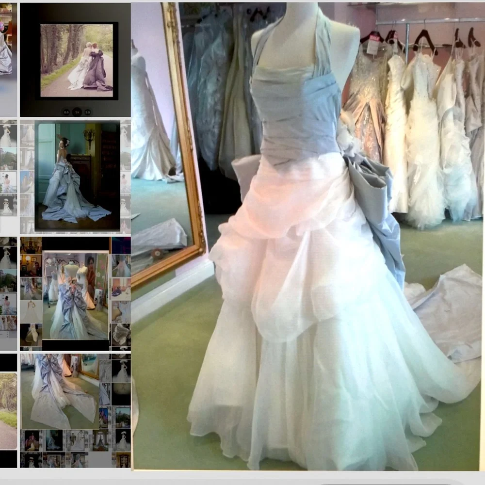 Ian Stuart Bluebird Azure Wedding Gown from the Killer Queen Collection - Picture 12 of 12